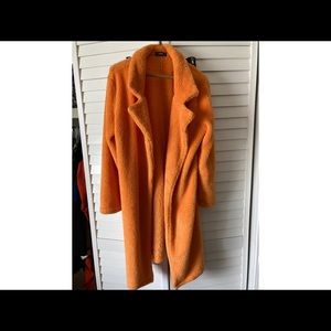 Orange Teddy coat